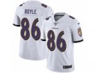 Mens Nike Baltimore Ravens #86 Nick Boyle Vapor Untouchable Limited White NFL Jersey