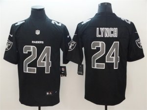 Nike Raiders #24 Marshawn Lynch Black Impact Rush Limited Jersey