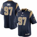 Mens Nike Los Angeles Rams #97 Eugene Sims Limited Navy Blue Team Color NFL Jersey