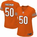 Womens Nike Chicago Bears #50 Jerrell Freeman Limited Orange Alternate NFL Jersey
