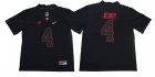 Alabama Crimson Tide #4 Jerry Jeudy Black Shadow Nike College Football Jersey