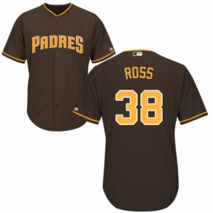 Men\'s Majestic San Diego Padres #38 Tyson Ross Replica Brown Alternate Cool Base MLB Jersey