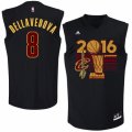 Men Adidas Cleveland Cavaliers #8 Matthew Dellavedova Swingman Black 2016 Finals Champions NBA Jersey