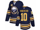 Men Adidas Buffalo Sabres #10 Dale Hawerchuk Navy Blue Home Authentic Stitched NHL Jersey