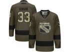 Mens Reebok New York Islanders #33 Christopher Gibson Authentic Green Salute to Service NHL Jersey