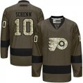 Philadelphia Flyers #10 Brayden Schenn Green Salute to Service Stitched NHL Jersey