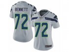 Women Nike Seattle Seahawks #72 Michael Bennett Vapor Untouchable Limited Grey Alternate NFL Jersey