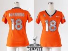 2014 super bowl xlvii nike women nfl jerseys denver broncos #18 manning orange[åˆºç»£äº®ç‰‡]