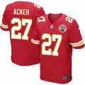 Mens Nike Kansas City Chiefs #27 Kenneth Acker Elite Red Team Color NFL Jersey