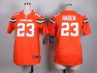 Women Nike Cleveland Browns #23 Joe Haden Orange jerseys