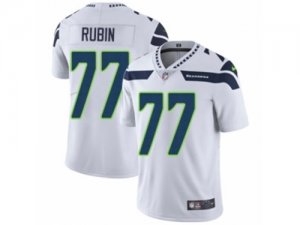 Mens Nike Seattle Seahawks #77 Ahtyba Rubin Vapor Untouchable Limited White NFL Jersey