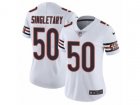 Women Nike Chicago Bears #50 Mike Singletary Vapor Untouchable Limited White NFL Jersey