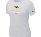 Women Baltimore Ravens white T-Shirt