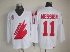 NHL Team Canada Olympic #11 Messier white jerseys