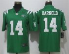 Nike Jets #14 Sam Darnold Green Color Rush Limited Jersey