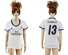 Womens Real Madrid #13 K.Casilla Home Soccer Club Jersey