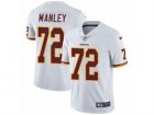 Mens Nike Washington Redskins #72 Dexter Manley Vapor Untouchable Limited White NFL Jersey