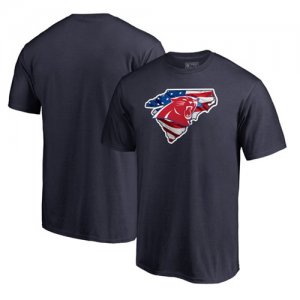 Carolina Panthers Navy NFL Pro Line by Fanatics Branded Banner State T-Shirt