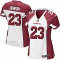 Womens Nike Arizona Cardinals #23 Chris Johnson Limited White NFL Jersey