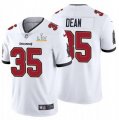 Nike Buccaneers #35 Jamel Dean White 2021 Super Bowl LV Vapor Untouchable Limited