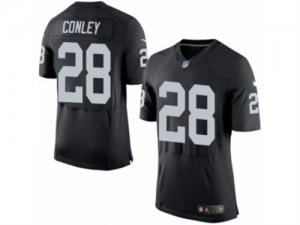 Mens Nike Oakland Raiders #28 Gareon Conley Elite Black Team Color NFL Jersey