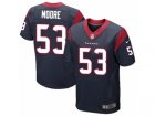 Mens Nike Houston Texans #53 Sio Moore Elite Navy Blue Team Color NFL Jersey