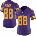 Women's Nike Minnesota Vikings #88 Alan Page Limited Purple Rush NFL Jersey
