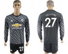 2017-18 Manchester United 27 FELLAINI Away Long Sleeve Soccer Jersey