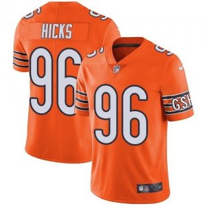 Nike Bears #96 Akiem Hicks Orange Vapor Untouchable Limited Jersey