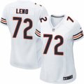 Women's Nike Chicago Bears #72 Charles Leno Limited White NFL Jersey