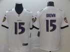 Nike Ravens #15 Marquise Brown White Vapor Untouchable Limited Jersey
