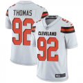 Nike Browns #92 Chad Thomas White Vapor Untouchable Limited Jersey