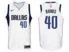 Nike NBA Dallas Mavericks #40 Harrison Barnes Jersey 2017-18 New Season White Jersey