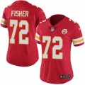 Women's Nike Kansas City Chiefs #72 Eric Fisher Limited Red Rush NFL Jersey