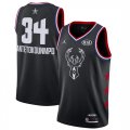 Bucks #34 Giannis Antetokounmpo Black 2019 NBA All-Star Game Jordan Brand Swingman Jersey