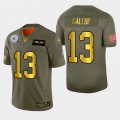 Nike Cowboys #13 Michael Gallup 2019 Olive Gold Salute To Service 100th Season Limited Jersey
