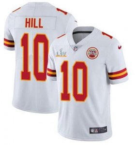 Nike Chiefs #10 Tyreek Hill White 2021 Super Bowl LV Vapor Untouchable Limited Jersey