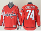 Capitals #74 John Carlson Red Stitched NHL Jersey