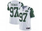 Mens Nike New York Jets #97 Lawrence Thomas Vapor Untouchable Limited White NFL Jersey