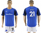 2017-18 Everton FC 21 BESIC Home Soccer Jersey
