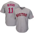 Red Sox #11 Rafael Devers Gray Cool Base Jersey
