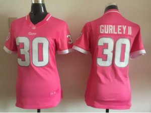 2015 Women Nike St. Louis Rams #30 Todd Gurley pink jerseys