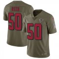 Men Nike Atlanta Falcons #50 Brooks Reed Olive Salute To Service Limited Jersey
