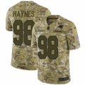 Mens Nike Carolina Panthers #98 Marquis Haynes Limited Camo 2018 Salute to Service NFL Jersey