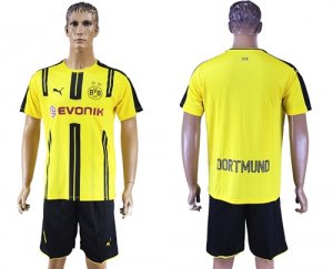 2016-17 Dortmund Home Customized Soccer Jersey