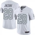 Nike Raiders #28 Josh Jacobs White 2019 NFL Draft First Round Pick Color Rush Limited Jersey