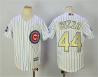 Cubs #44 Anthony Rizzo White World Series Champions Youth Gold Program Flexbase Jersey