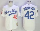 Youth Dodgers #42 Jackie Robinson White Cooperstown Collection Limited Edition Jersey
