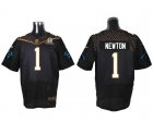 2016 PRO BOWL Nike Carolina Panthers #1 Cam Newton black jerseys(Elite)
