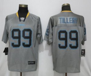 Nike Chargers #99 Jerry Tillery Gray Lights Out Elite Jersey
